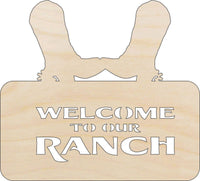 Ranch Wood Craft Shape - Laser Cut Baltic Birch Unfinished DIY Wood Art Supplies SGN44 - The Wood Shape Store