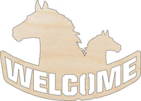 Horse Wood Craft Shape - Laser Cut Baltic Birch Unfinished DIY Wood Art Supplies SGN46 - The Wood Shape Store