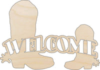 Cowboy Wood Craft Shape - Laser Cut Baltic Birch Unfinished DIY Wood Art Supplies SGN52 - The Wood Shape Store