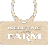 Farm Wood Craft Shape - Laser Cut Baltic Birch Unfinished DIY Wood Art Supplies SGN54 - The Wood Shape Store