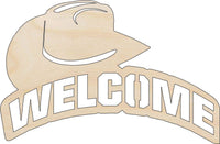 Cowboy Wood Craft Shape - Laser Cut Baltic Birch Unfinished DIY Wood Art Supplies SGN55 - The Wood Shape Store