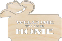 Cowboy Wood Craft Shape - Laser Cut Baltic Birch Unfinished DIY Wood Art Supplies SGN65 - The Wood Shape Store