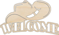 Cowboy Wood Craft Shape - Laser Cut Baltic Birch Unfinished DIY Wood Art Supplies SGN67 - The Wood Shape Store