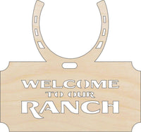 Ranch Wood Craft Shape - Laser Cut Baltic Birch Unfinished DIY Wood Art Supplies SGN68 - The Wood Shape Store