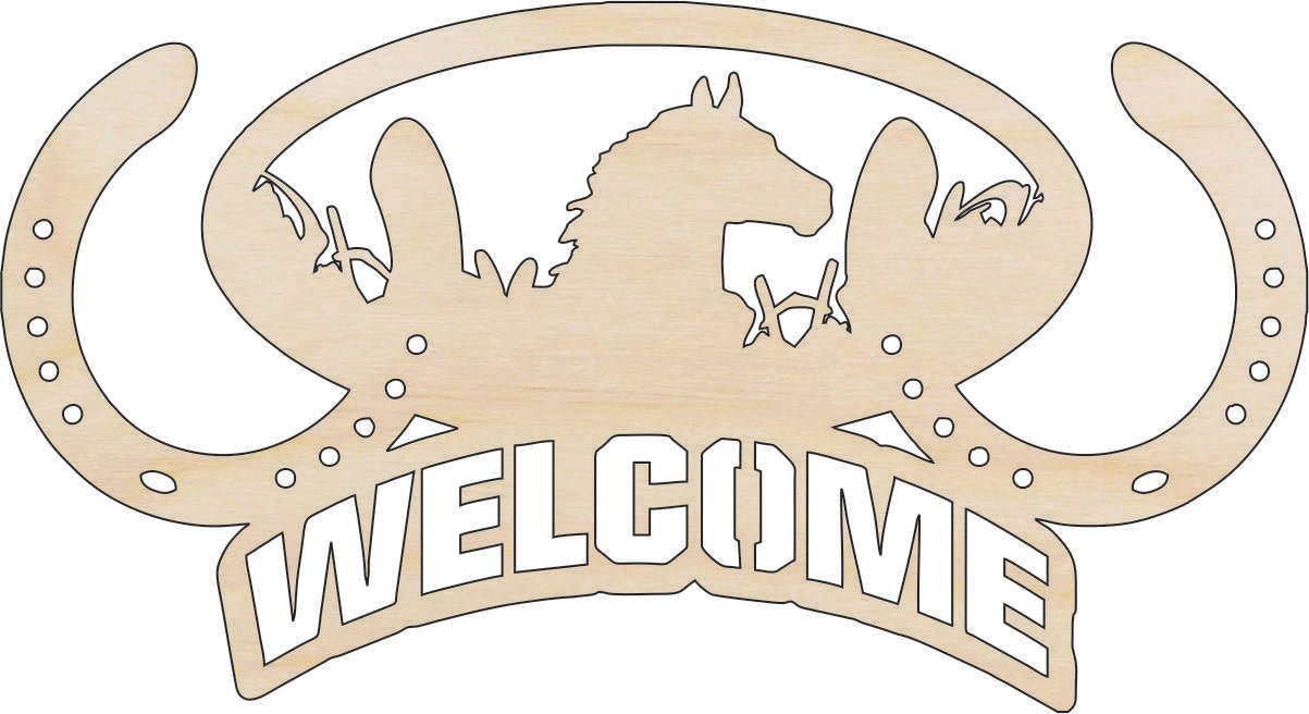 Horse Wood Craft Shape - Laser Cut Baltic Birch Unfinished DIY Wood Art Supplies SGN74 - The Wood Shape Store
