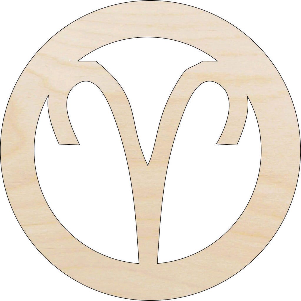 Sign Horoscope Aries - Laser Cut Out Unfinished Wood Craft Shape SGN80