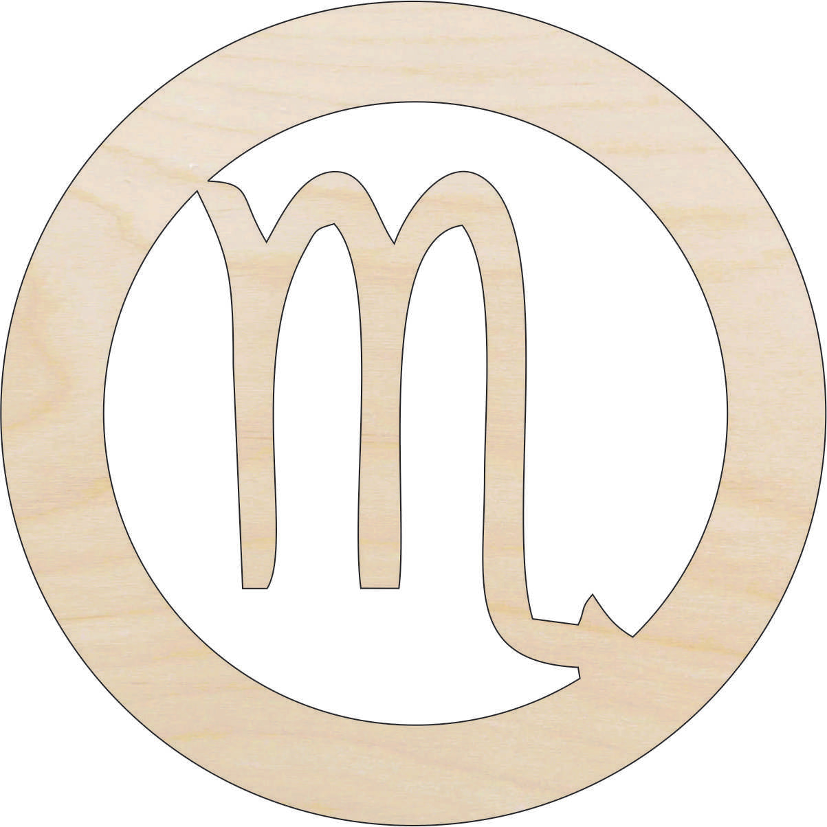 Sign Horoscope Scorpio - Laser Cut Out Unfinished Wood Craft Shape SGN88 Sign Horoscope Scorpio - Laser Cut Out Unfinished Wood Craft Shape SGN88