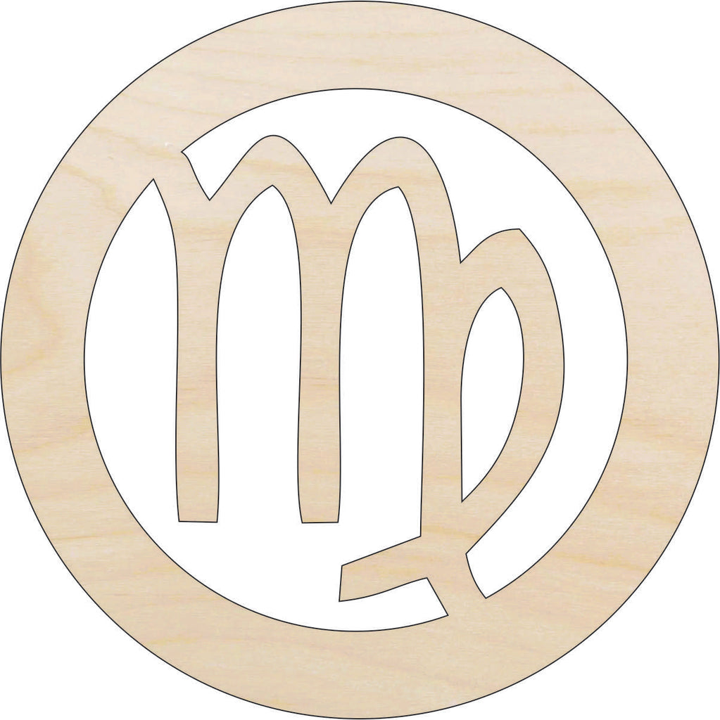 Sign Horoscope Virgo - Laser Cut Out Unfinished Wood Craft Shape SGN90