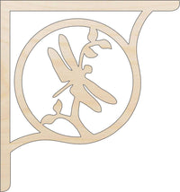 Dragonfly Shelf Wood Craft Shape - Laser Cut Baltic Birch Unfinished Art Supplies SHLF16 - The Wood Shape Store