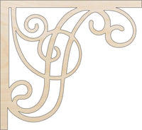 Shelf Bracket Wood Craft Shape - Laser Cut Baltic Birch Unfinished DIY Wood Art Supplies SHLF8 - The Wood Shape Store
