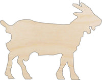 Goat Wood Craft Shape - Laser Cut Baltic Birch Unfinished DIY Wood Art Supplies SHP11 - The Wood Shape Store