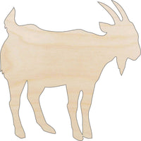 Goat Wood Craft Shape - Laser Cut Baltic Birch Unfinished DIY Wood Art Supplies SHP12 - The Wood Shape Store