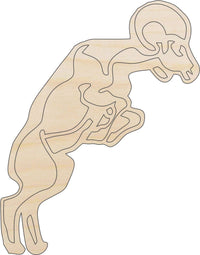 Sheep Wood Craft Shape - Laser Cut Baltic Birch Unfinished DIY Wood Art Supplies SHP14 - The Wood Shape Store