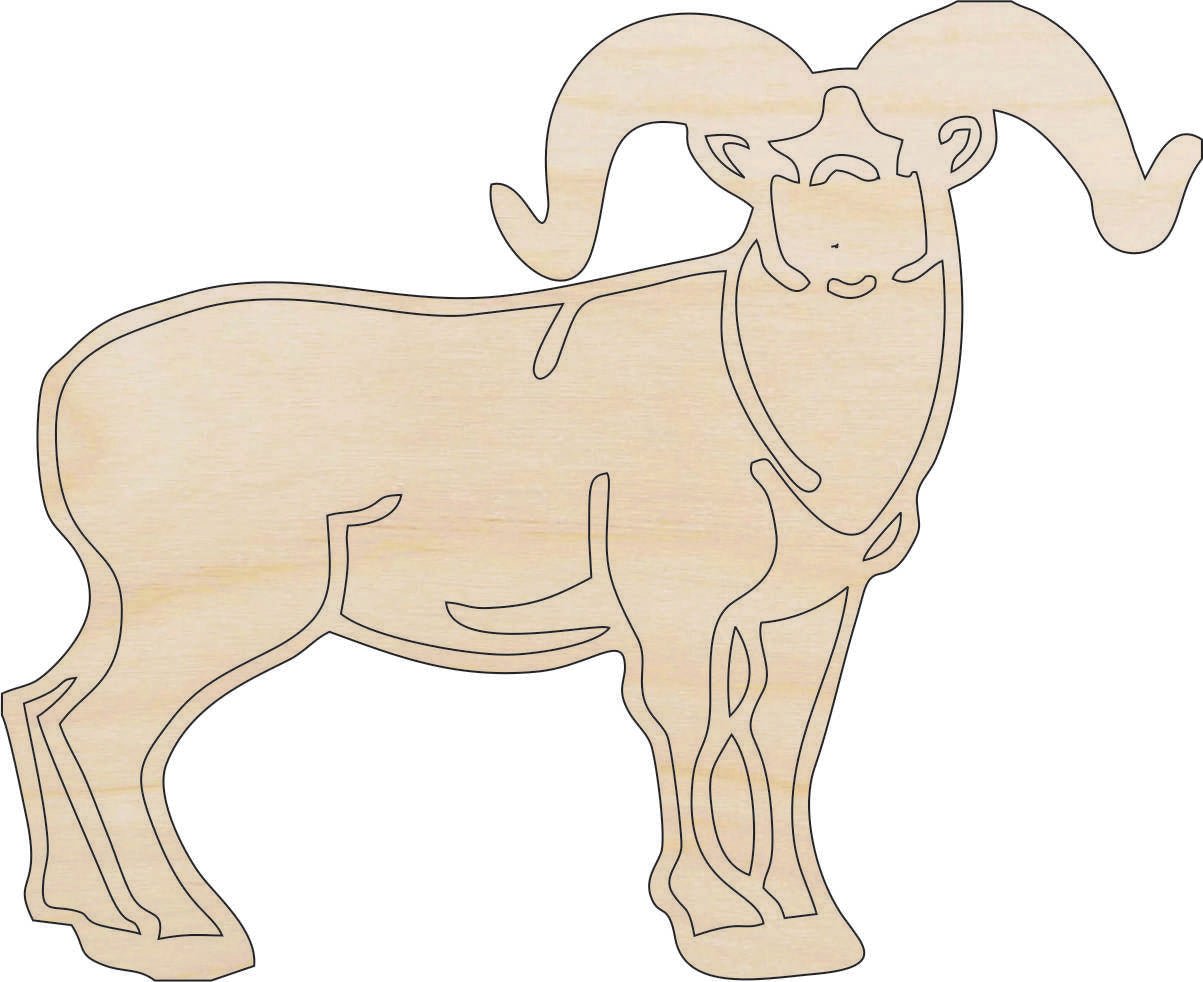 Sheep Wood Craft Shape - Laser Cut Baltic Birch Unfinished DIY Wood Art Supplies SHP18 - The Wood Shape Store