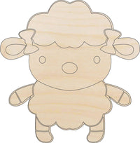 Sheep Wood Craft Shape - Laser Cut Baltic Birch Unfinished DIY Wood Art Supplies SHP19 - The Wood Shape Store