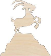 Goat Wood Craft Shape - Laser Cut Baltic Birch Unfinished DIY Wood Art Supplies SHP20 - The Wood Shape Store