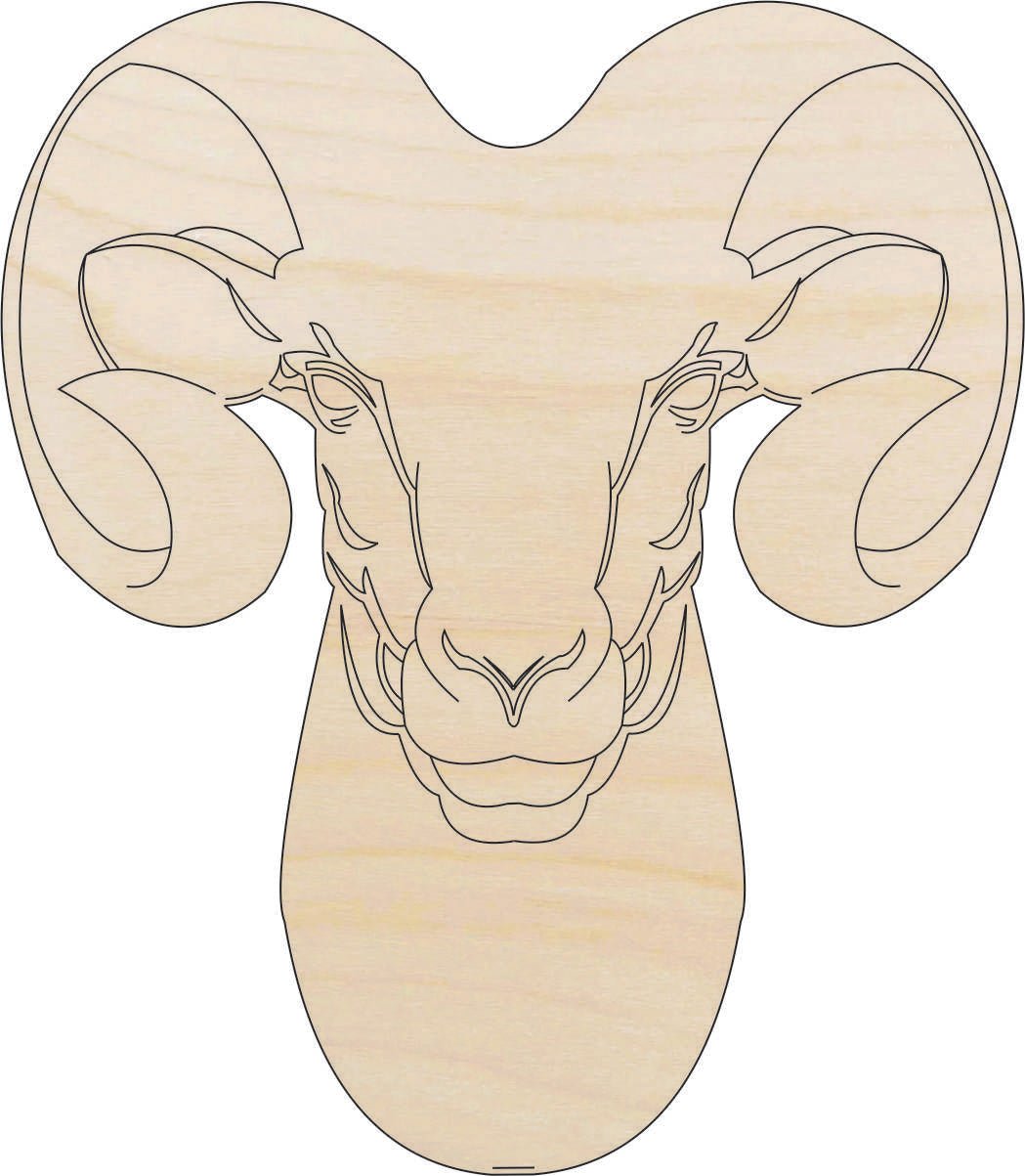 Sheep Wood Craft Shape - Laser Cut Baltic Birch Unfinished DIY Wood Art Supplies SHP21 - The Wood Shape Store