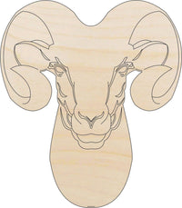 Sheep Wood Craft Shape - Laser Cut Baltic Birch Unfinished DIY Wood Art Supplies SHP21 - The Wood Shape Store