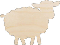 Sheep Wood Craft Shape - Laser Cut Baltic Birch Unfinished DIY Wood Art Supplies SHP23 - The Wood Shape Store