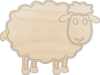 Sheep Wood Craft Shape - Laser Cut Baltic Birch Unfinished DIY Wood Art Supplies SHP24 - The Wood Shape Store