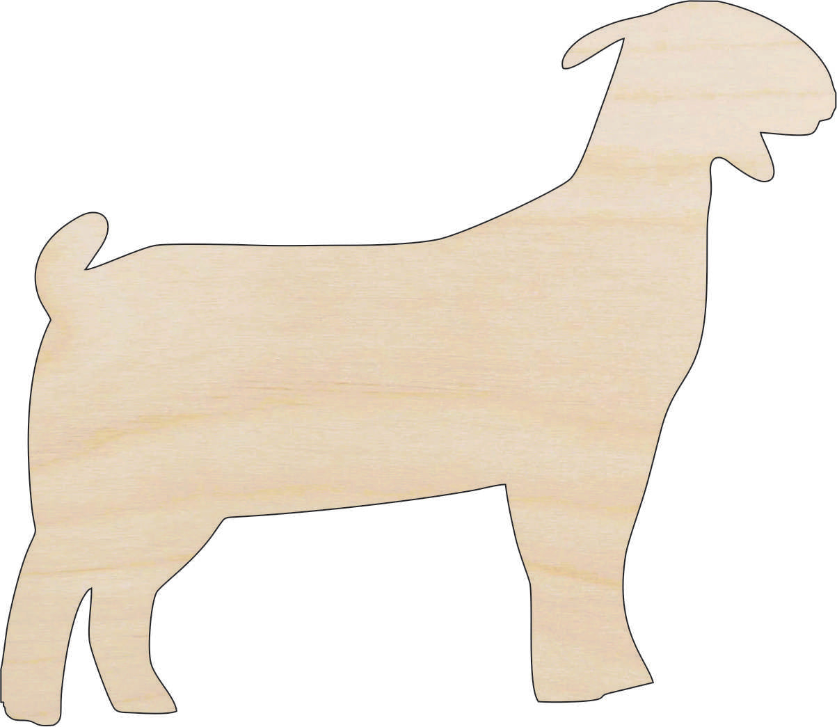 Goat - Laser Cut Out Unfinished Wood Craft Shape SHP25 Goat - Laser Cut Out Unfinished Wood Craft Shape SHP25