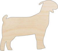 Goat Wood Craft Shape - Laser Cut Baltic Birch Unfinished DIY Wood Art Supplies SHP25 - The Wood Shape Store