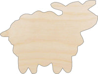 Sheep Wood Craft Shape - Laser Cut Baltic Birch Unfinished DIY Wood Art Supplies SHP2 - The Wood Shape Store