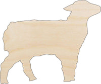 Sheep Wood Craft Shape - Laser Cut Baltic Birch Unfinished DIY Wood Art Supplies SHP35 - The Wood Shape Store