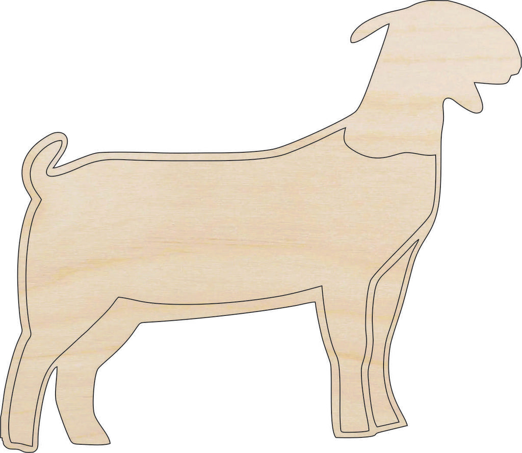 Goat - Laser Cut Out Unfinished Wood Craft Shape SHP8