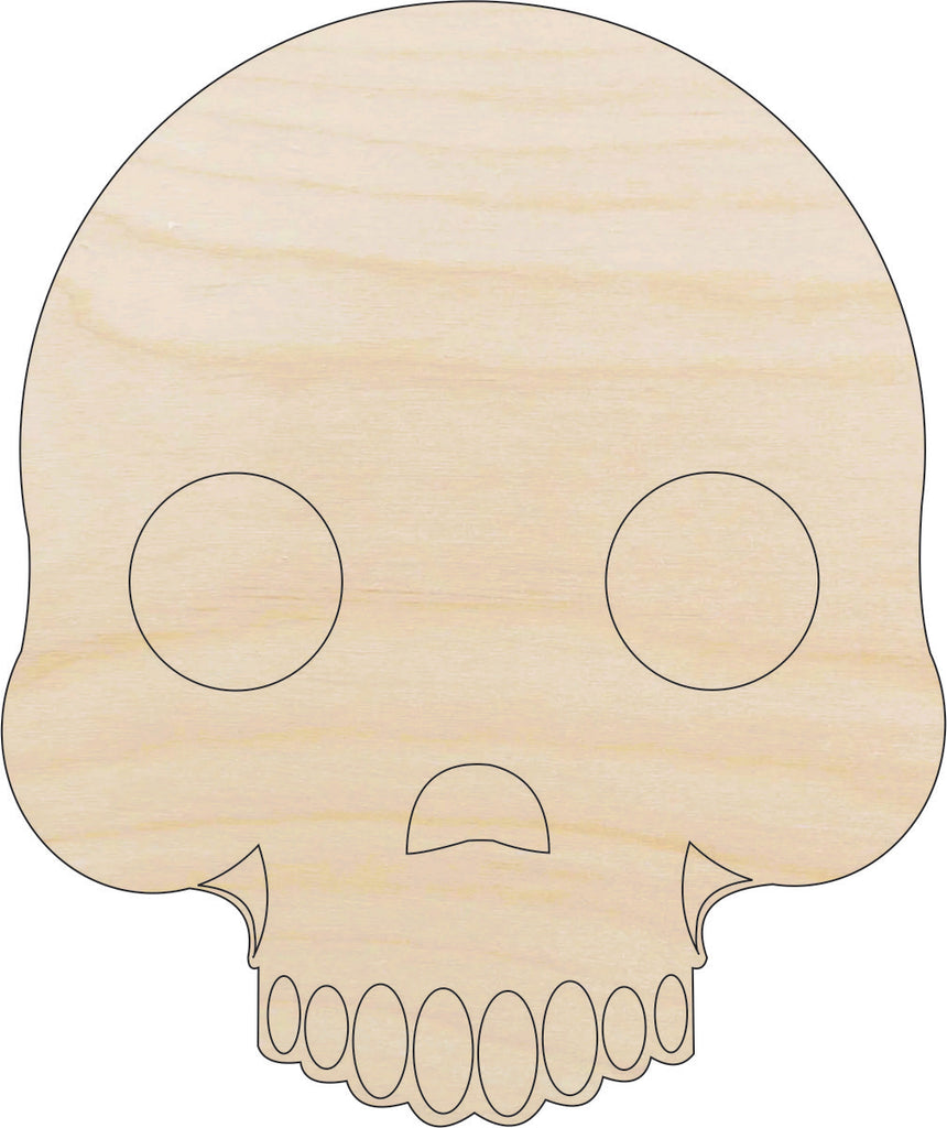 Skull - Laser Cut Out Unfinished Wood Craft Shape SKL10