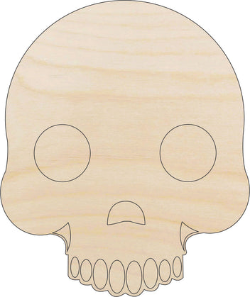 Skull - Laser Cut Out Unfinished Wood Craft Shape SKL10 Skull - Laser Cut Out Unfinished Wood Craft Shape SKL10