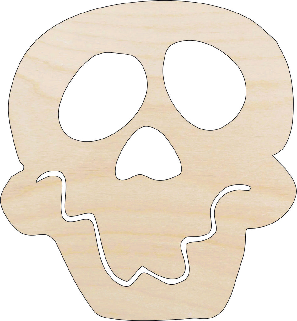 Skull - Laser Cut Out Unfinished Wood Craft Shape SKL28
