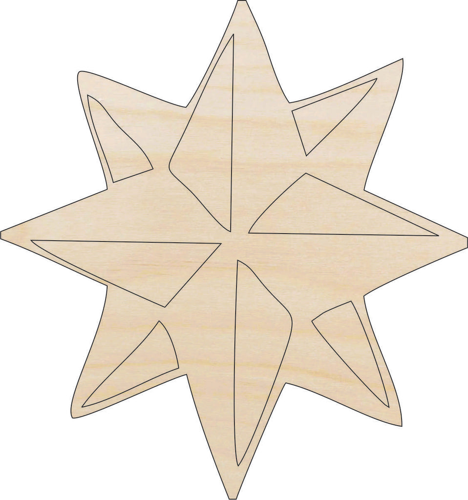 Star - Laser Cut Out Unfinished Wood Craft Shape SKY12