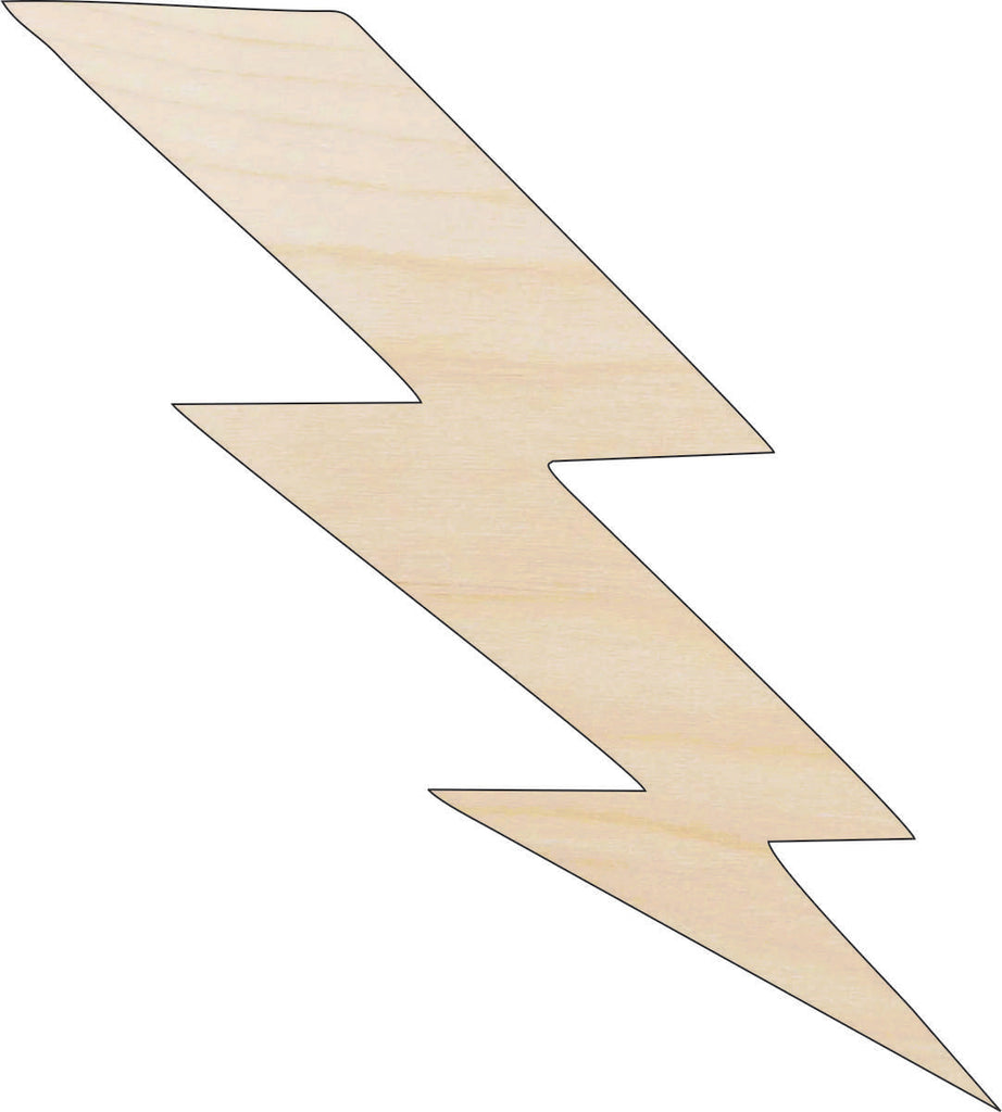 Sky Lightning Bolt - Laser Cut Out Unfinished Wood Craft Shape SKY28