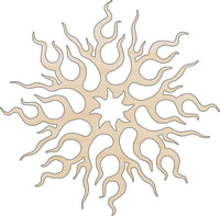 Sun Wood Craft Shape - Laser Cut Baltic Birch Unfinished DIY Wood Art Supplies SKY29 - The Wood Shape Store