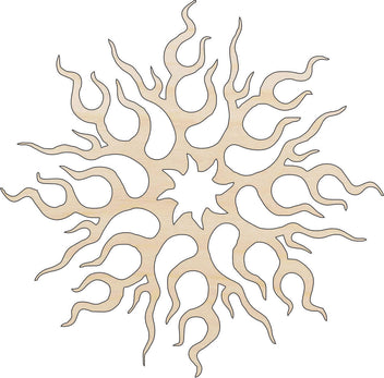 Sun - Laser Cut Out Unfinished Wood Craft Shape SKY29 Sun - Laser Cut Out Unfinished Wood Craft Shape SKY29