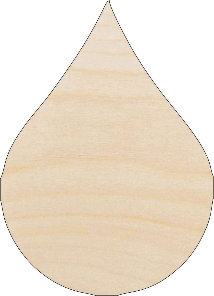 Sky Raindrop - Laser Cut Out Unfinished Wood Craft Shape SKY2