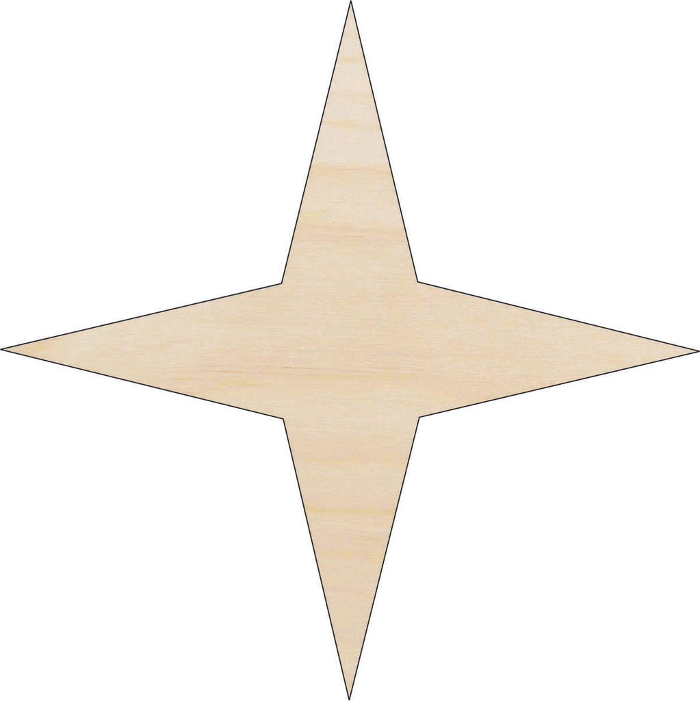 Star - Laser Cut Out Unfinished Wood Craft Shape SKY37