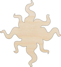 Sun Wood Craft Shape - Laser Cut Baltic Birch Unfinished DIY Wood Art Supplies SKY42 - The Wood Shape Store