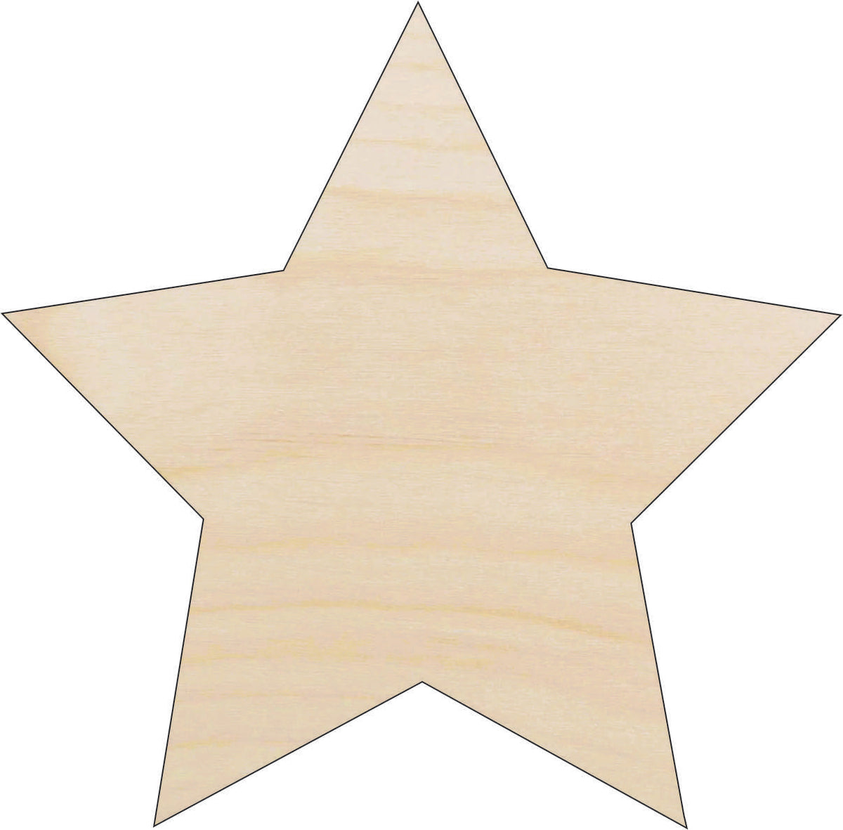 Star - Laser Cut Out Unfinished Wood Craft Shape SKY44 Star - Laser Cut Out Unfinished Wood Craft Shape SKY44