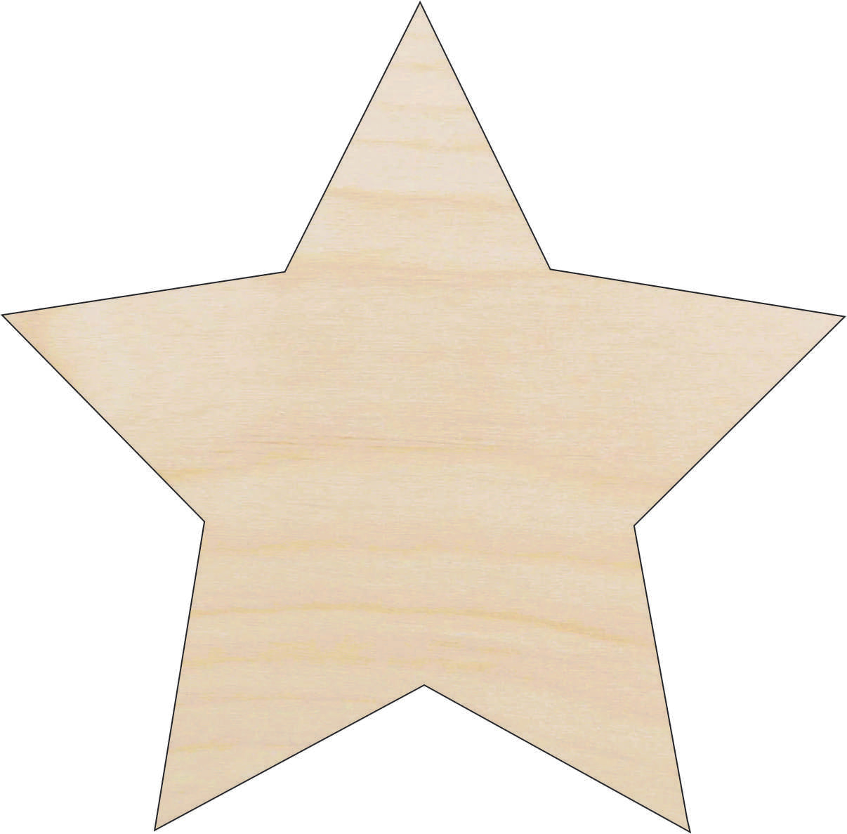 Star - Laser Cut Out Unfinished Wood Craft Shape SKY44 Star - Laser Cut Out Unfinished Wood Craft Shape SKY44