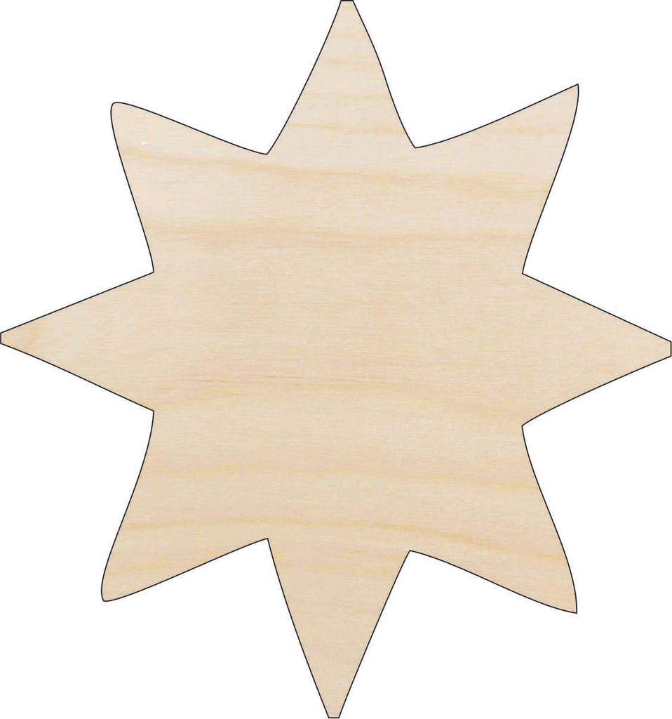 Star - Laser Cut Out Unfinished Wood Craft Shape SKY46