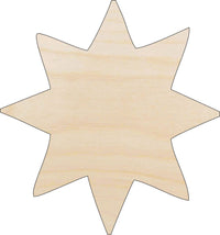 Star Wood Craft Shape - Laser Cut Baltic Birch Unfinished DIY Wood Art Supplies SKY46 - The Wood Shape Store