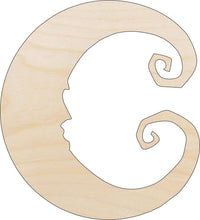 Moon Wood Craft Shape - Laser Cut Baltic Birch Unfinished DIY Wood Art Supplies SKY47 - The Wood Shape Store