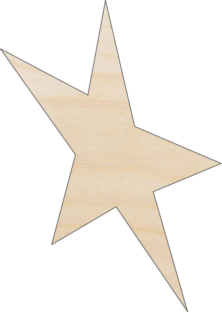 Star - Laser Cut Out Unfinished Wood Craft Shape SKY66