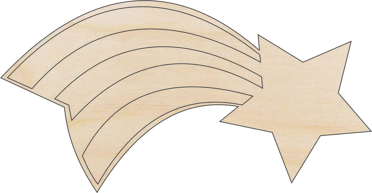 Star - Laser Cut Out Unfinished Wood Craft Shape SKY76 Star - Laser Cut Out Unfinished Wood Craft Shape SKY76