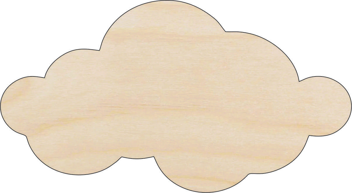 Cloud - Laser Cut Out Unfinished Wood Craft Shape SKY85 Cloud - Laser Cut Out Unfinished Wood Craft Shape SKY85