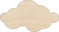 Cloud Wood Craft Shape - Laser Cut Baltic Birch Unfinished DIY Wood Art Supplies SKY85 - The Wood Shape Store