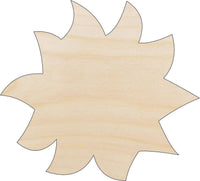 Sun Wood Craft Shape - Laser Cut Baltic Birch Unfinished DIY Wood Art Supplies SKY88 - The Wood Shape Store