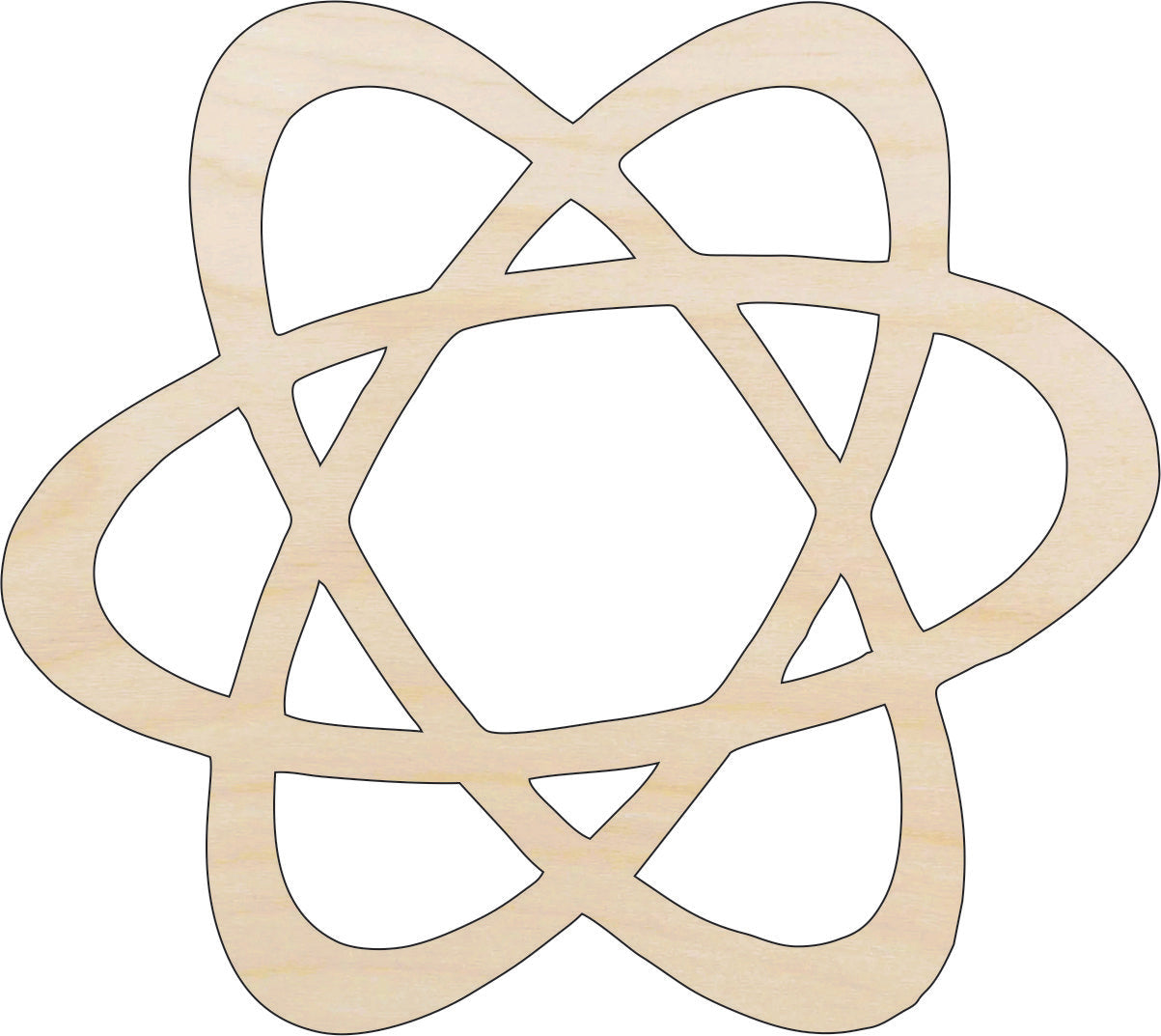 Science Atom - Laser Cut Out Unfinished Wood Craft Shape SNC1 Science Atom - Laser Cut Out Unfinished Wood Craft Shape SNC1